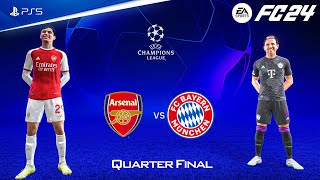 FC 24 - Arsenal vs Bayern Munich | UEFA Champions League Quarter Final | PS5™ [4K60]