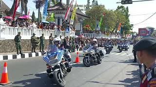 Atraksi polwan polres kuningan Jawa Barat