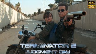 Terminator 2 Judgment Day (1991) Truck Chase Scene Movie Clip 4K UHD HDR
