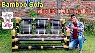 How to make a bamboo Sofa 😍 || Bamboo  Furniture making || Bamboo Sofa Set || Home decoration ❤️