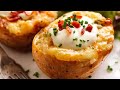 Twice Baked Potatoes (Stuffed Jacket Potatoes)