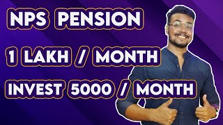 NPS Calculator With Real Example | Get 1 Lakh Pension at Retirement