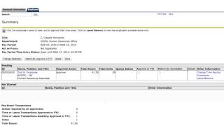 Web Time Entry - Supervisor Overview