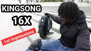 Kingsong 16X Initial Impressions - The 1WHEEL Electric Unicycle for beginners