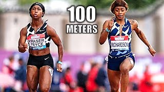 Sha'Carri Richardson VS. Shelly-Ann Fraser-Pryce || Historic Women's 100 Meter Clash