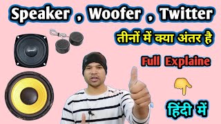 Speaker woofer Twitter full explanation |total hinditechnical|