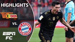 Lewandowski scores twice as Bayern Munich puts 5 on Union Berlin | Bundesliga Highlights | ESPN FC