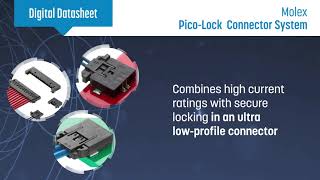 Molex Pico-Lock Connector System Digital Datasheet | Heilind Electronics