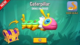 Snake Rivals - New CATERPILLAR Snake Unlocked! Epic Snake Rivals Gameplay