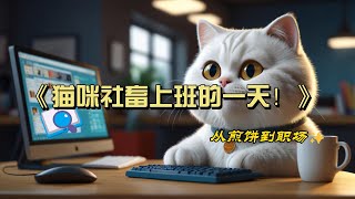 从煎饼到职场：猫咪社畜上班的一天！