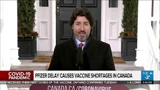 Pfizer delay causes COVID-19 vaccine shortages in Canada