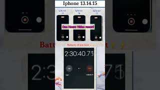 Iphone 13 Vs Iphone 14 Vs Iphone 15 Battery drain test ⚡️🔋🔋 Iphone 13.14.15