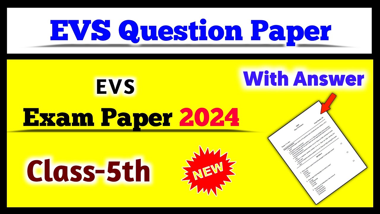 Class Evs Annual Exam Paper Evs Worksheet For Class 42 Off
