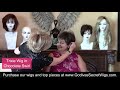 dark brown wigs and top pieces on marianne official godiva s secret wigs video