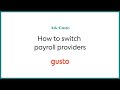 How to Switch Payroll Providers