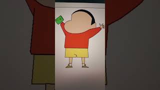 Draw shinchan using turtle programing in python 💯🔥