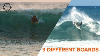 3 DIFFERENT types of SURFING in 1 SESSION