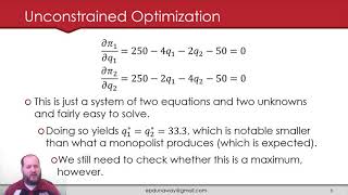 3.2 - Unconstrained Optimization - Multiple Variables