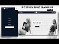 How To Create a Responsive Navbar Using HTML & CSS | NO JS