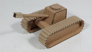 Membuat Miniatur Tank Dari Kardus - kerajinan dari kardus