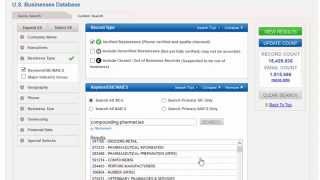 How to use Reference USA to create a lead list