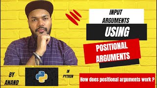 Input Arguments Using Positional Arguments in python #positionalarguments #functions #python