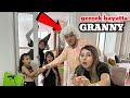 ELİF ASEL GRANNY DELİ KADIN GELİYOR YAKALANDIK UMUT KEVOماما جابت بيبي - جنى مقداد | طيور الجنة