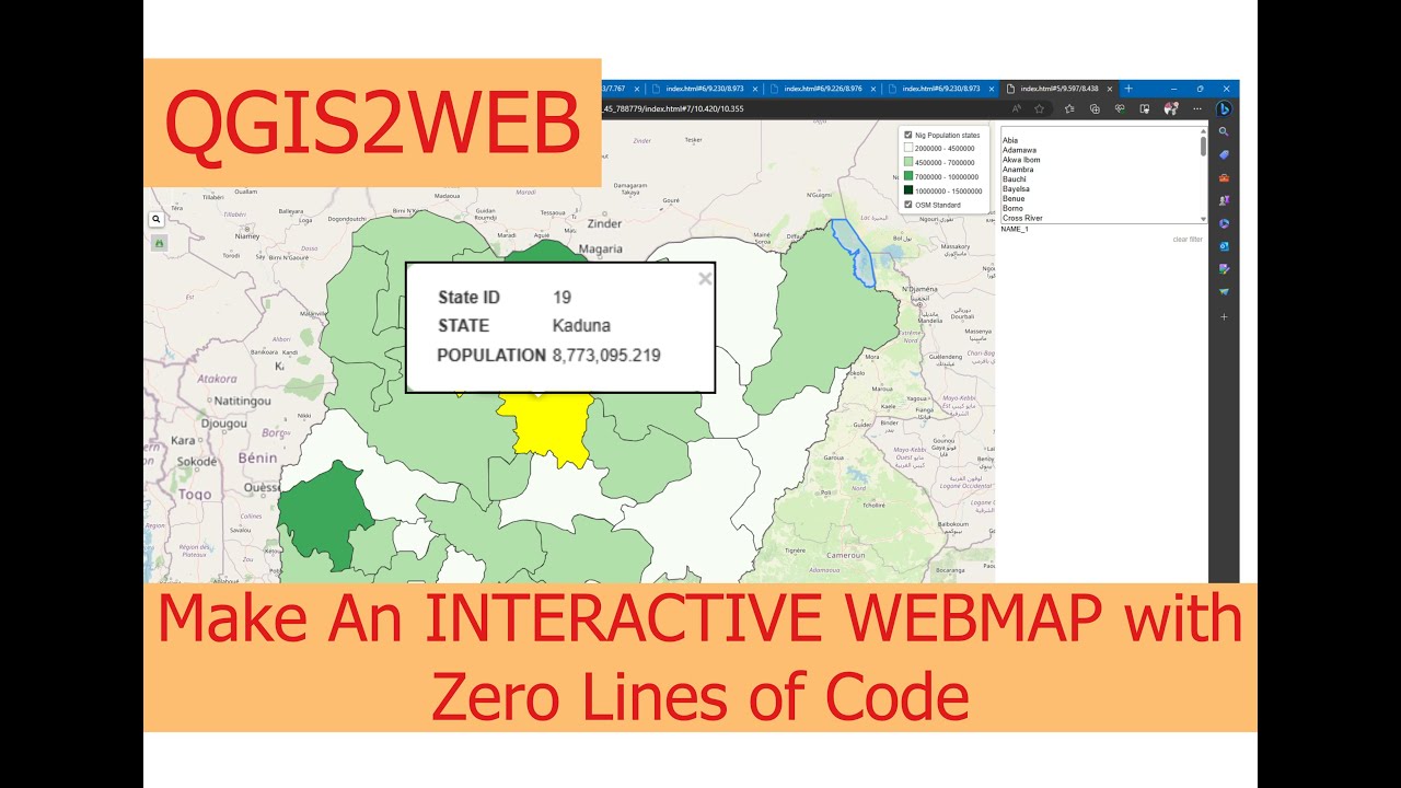 Build Your Own Interactive WebMap In Minutes With QGIS2WEB - YouTube