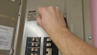Main breaker won't turn off.
