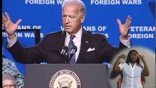 Vice President Joe Biden visit to VFW National Convention