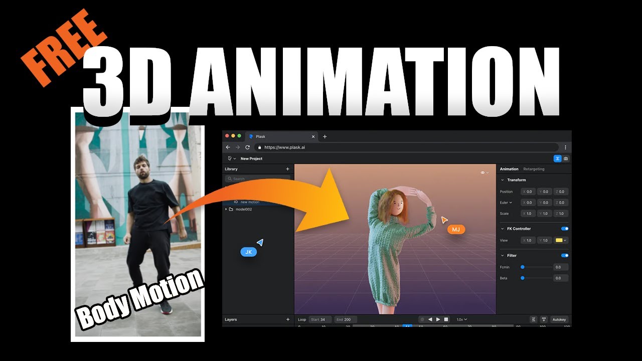 Free 3d Animation Tool With Body Motion Capture In Minutes. Convert ...