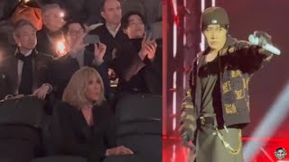 Korean Actors \u0026 The First Lady of France Reaction to BTS Jhope at Gala Des Pièces Jaunes