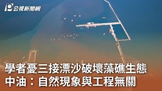 學者憂三接漂沙破壞藻礁生態 中油：自然現象與工程無關｜20240128 公視中晝新聞