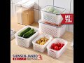 MIZU SHINSEN-JANBO 3in1 Fresh Produce Strainer Container Kotak Simpan Makanan Segar Lama Buah Sayur