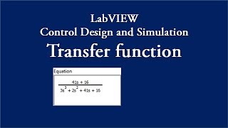 Transfer Function | Control System Experiment | LabVIEW
