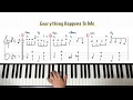 [천천히 같이해요] Everything happens to me (2) 왼손연습 | Jazz piano tutorial (easy) | 왕초보 재즈피아노 | 피아노트립