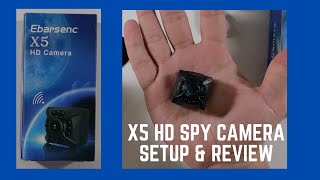 Ebarsenc X5 HD Spy Camera Setup, Unboxing And Review!