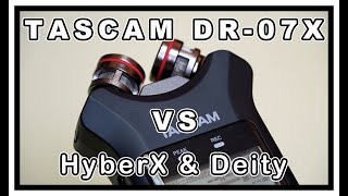 【TASCAM DR-07X Stereo Handheld Audio Recorder】錄音筆測試！三個錄音系統測試⋯ HyberX \u0026 Deity Video D3 Pro ⋯粵語旁白