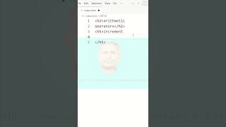 JavaScript Tutorial for Beginners / JavaScript learn / increment arithmetic operators tag