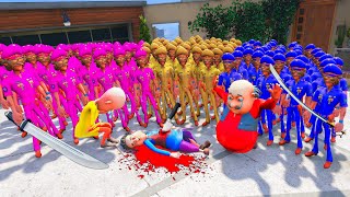 Motu Patlu And Ghasitaram Escape From 100000 Colourful Chingam Sir In Gta 5 | Gta 5 Gameplay