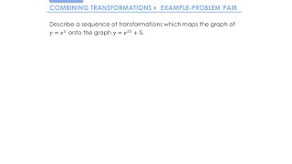 Graph Transformations » 2.3 Combining Transformations » Example (A-Level Maths)