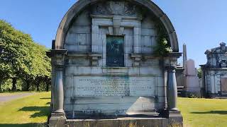 Walking Tour at the Glasgow Necropolis, a Victorian City of the Dead, a Vast and Grand Cemetery.