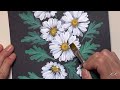 how to paint incredible realistic marguerites easily acrylic painting