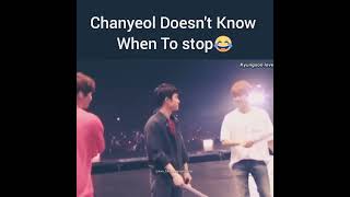 chanyeol doesn't know when to Stop 😂#chanbaeksoo #찬열 #경수 #백현 #엑소 #exo@CHANYEOLyoutube   @baekhyun