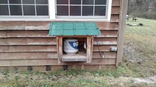 PROPANE SETUP AT WEST VIRGINIA CABIN