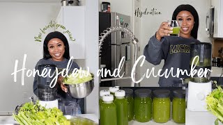 Batch Juicing 2023 | Juicing Prep | Honeydew and Cucumber | Nama J2 | Part 1