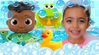 Morning Routine Bath Song with Cody Cocomelon Doll + Nursery Rhymes & Kids Sing Along Song