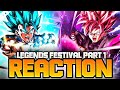 LEGENDS FESTIVAL PART 1 REVEAL AND STUFF REACTION 😳🔥🔥| Dragon ball legends