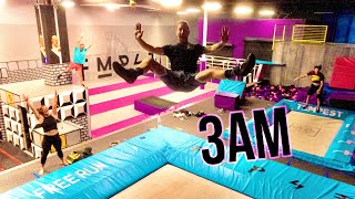 OVERNIGHT in SUPER TRAMPOLINE PARK!