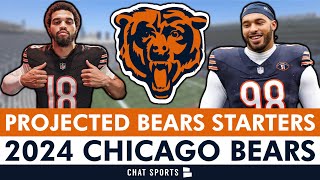 Projecting The Chicago Bears Starting Lineups For 2024: All 22 Players On Offens